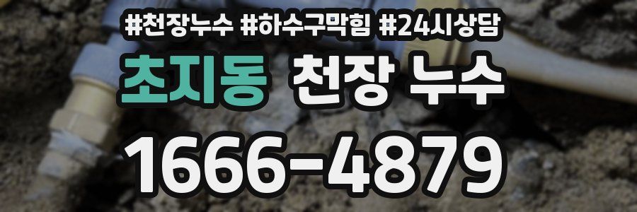 초지동 천장 누수