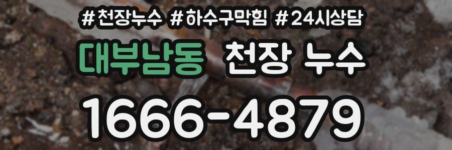 대부남동 천장 누수