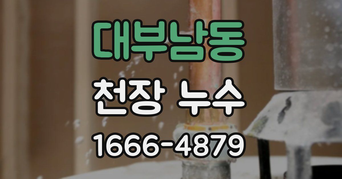 대부남동 천장 누수