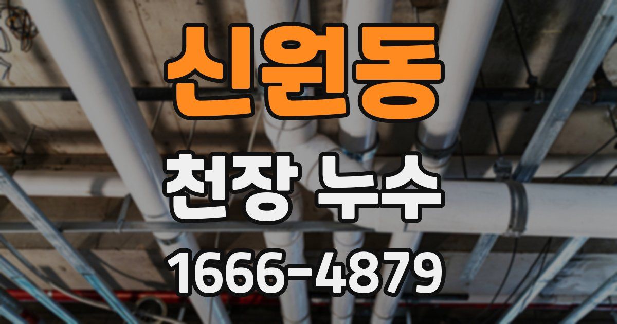 신원동 천장 누수