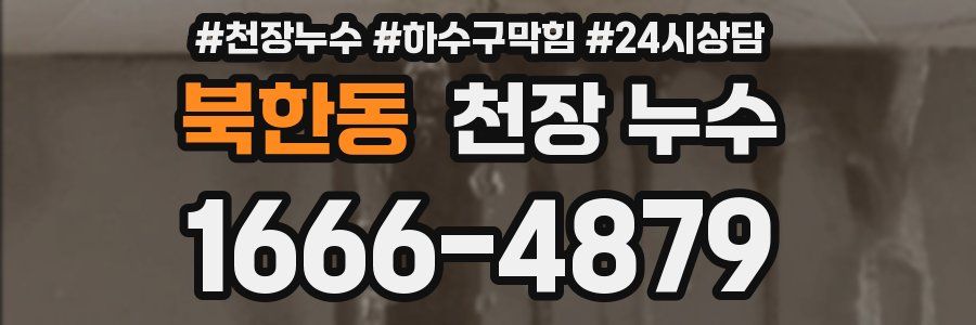 북한동 천장 누수