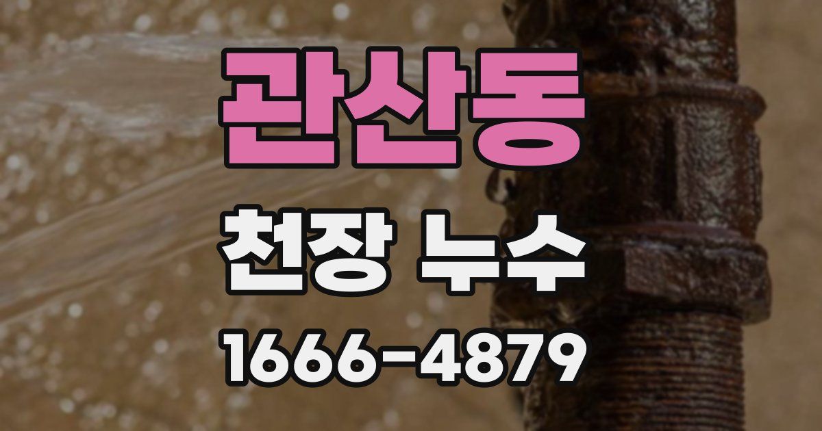 관산동 천장 누수