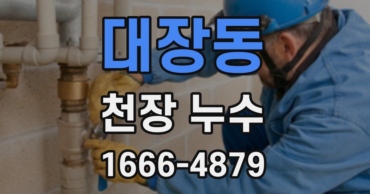 대장동 천장 누수