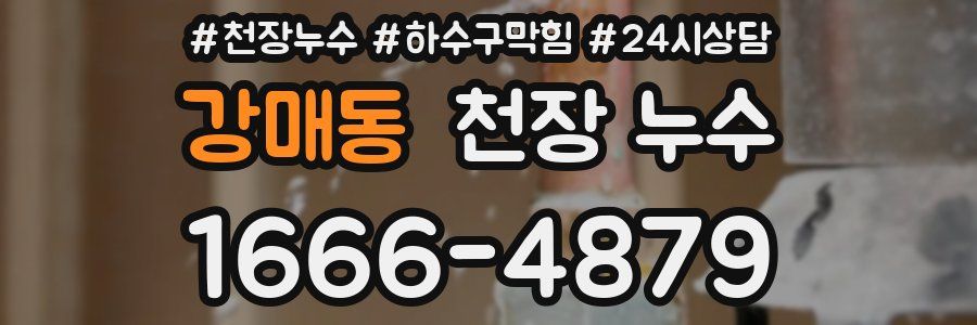 강매동 천장 누수