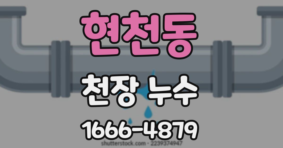 현천동 천장 누수