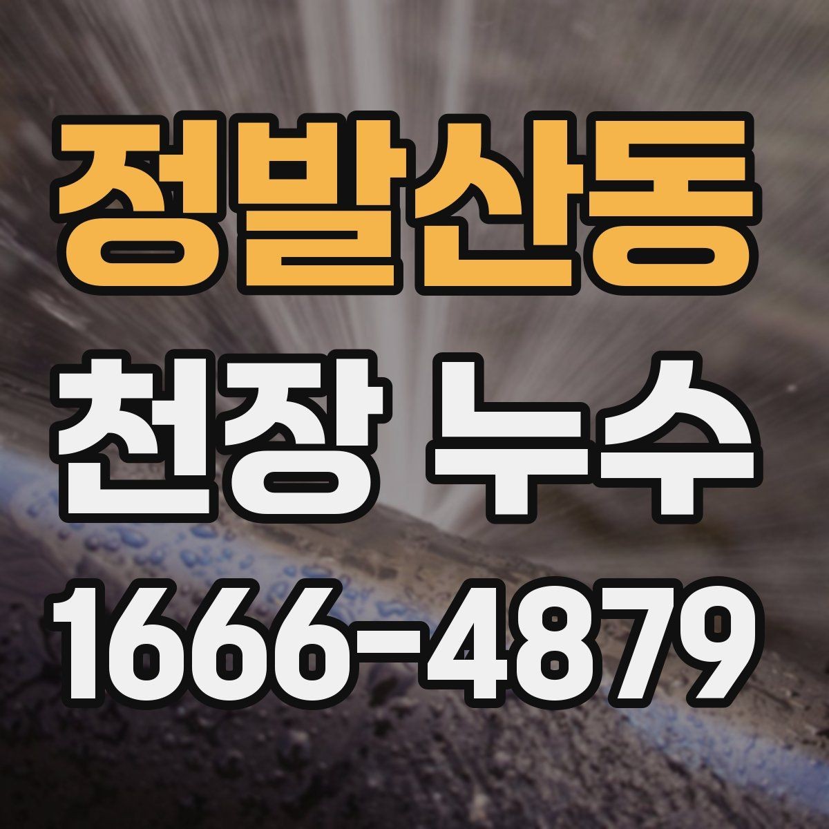 정발산동 천장 누수 물 내려가는 소리와 함께 얼룩이 진해진다면