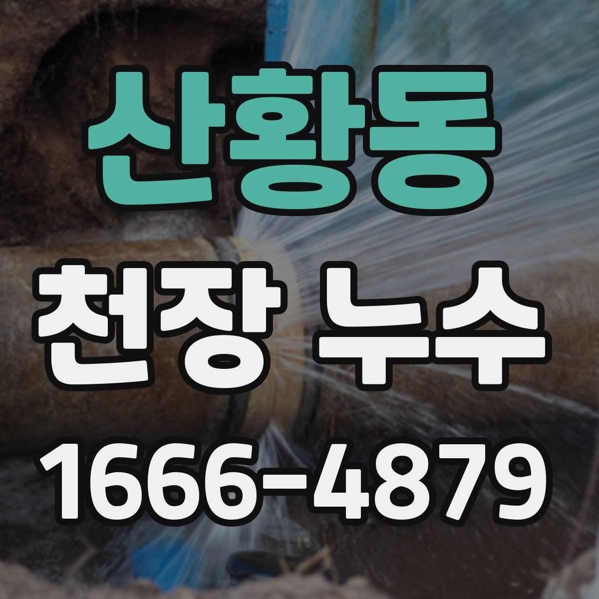 산황동 천장 누수 페인트로 가리면 나중에 더 커지는 이유