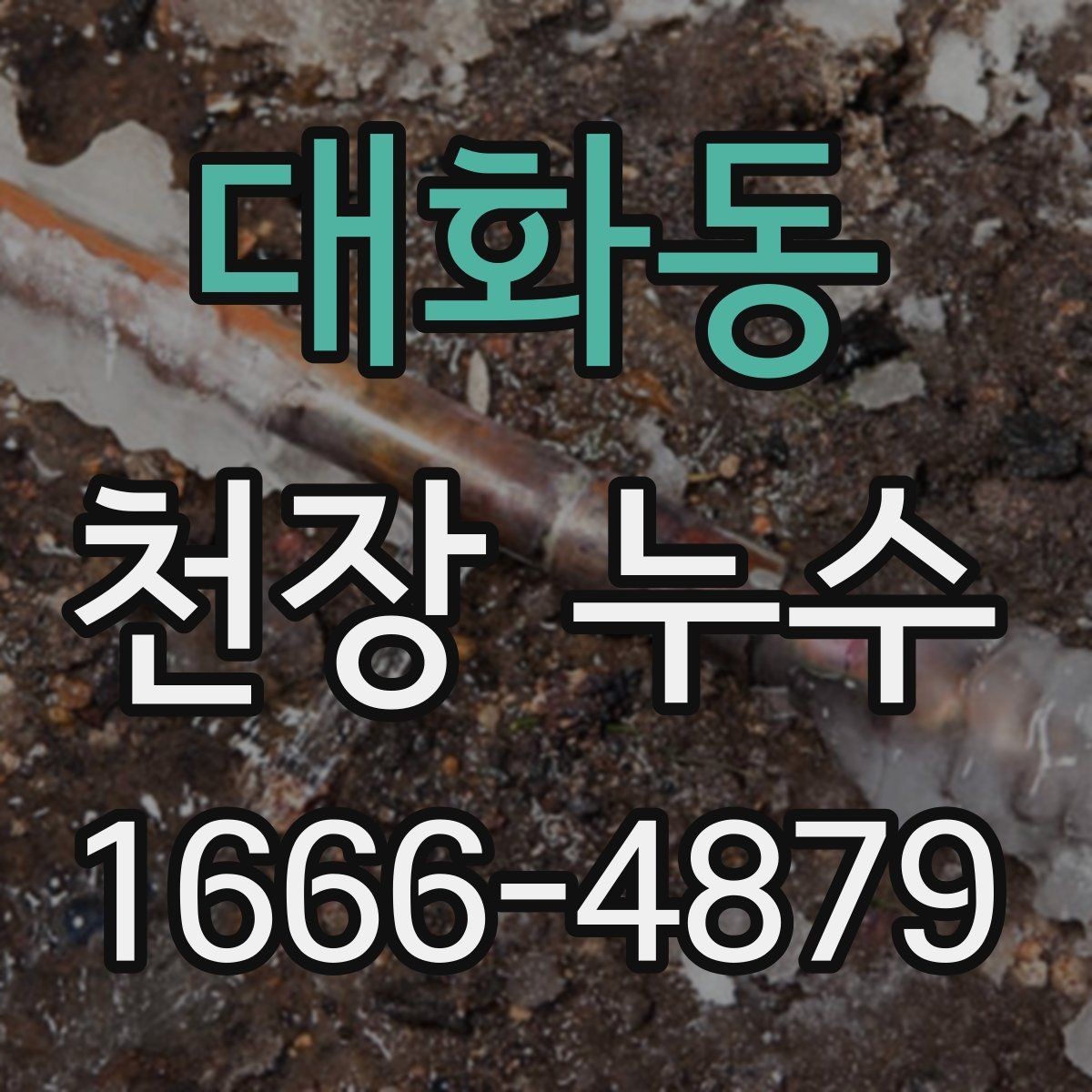 대화동 천장 누수 천장 중앙에 동그란 얼룩이 생기는 이유