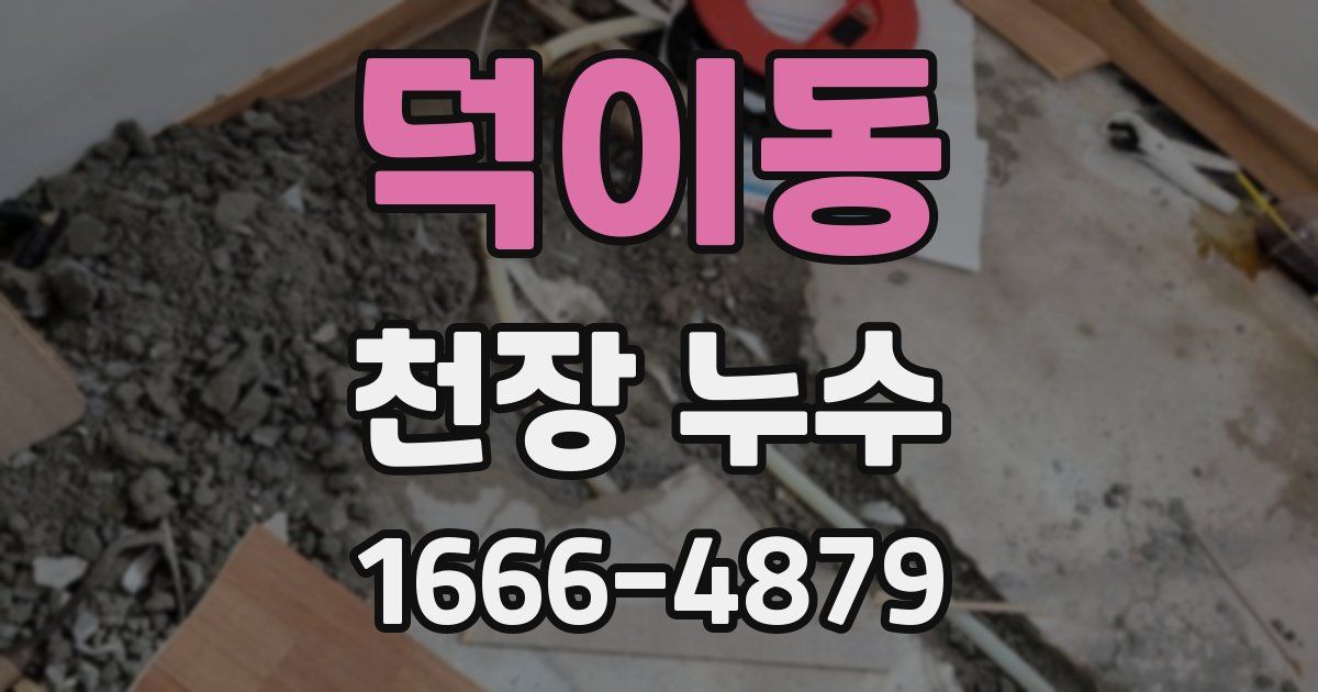 덕이동 천장 누수