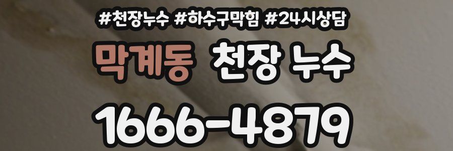 막계동 천장 누수