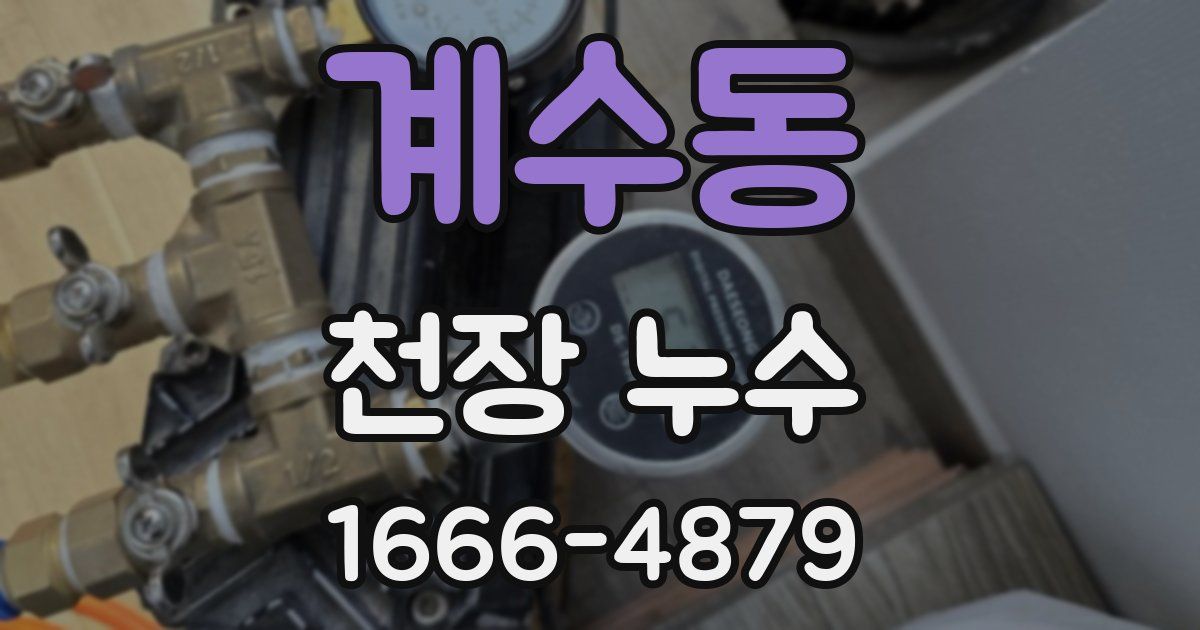 계수동 천장 누수