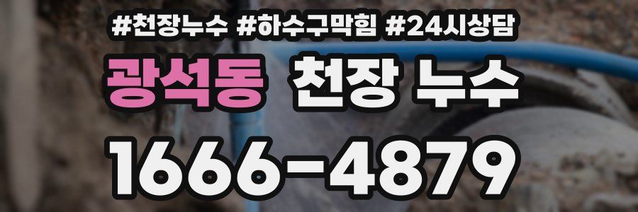 광석동 천장 누수