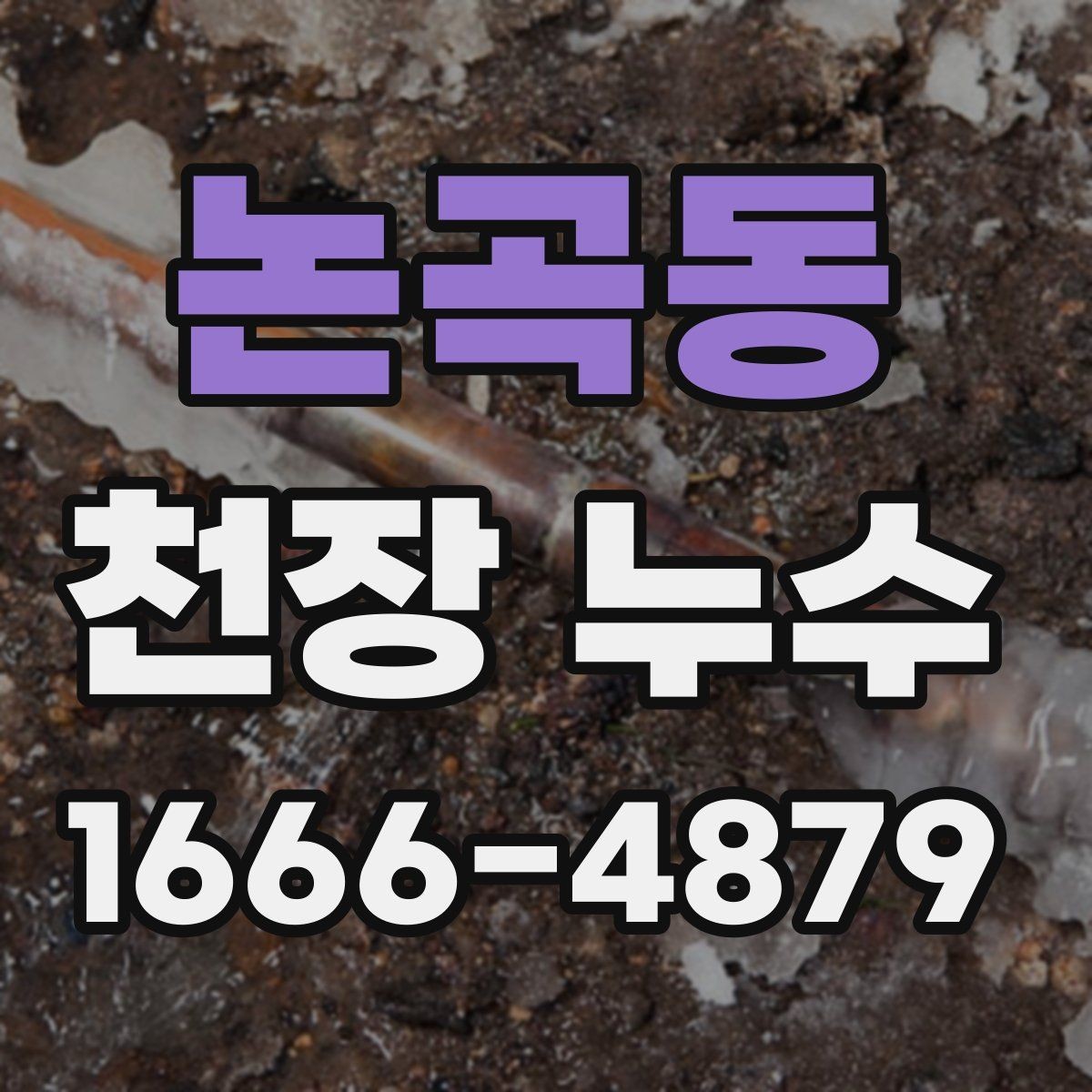 논곡동 천장 누수 배수 트랩 문제로 천장 누수처럼 보일 때