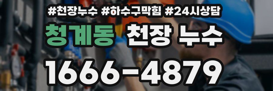 청계동 천장 누수