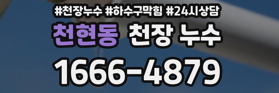 천현동 천장 누수