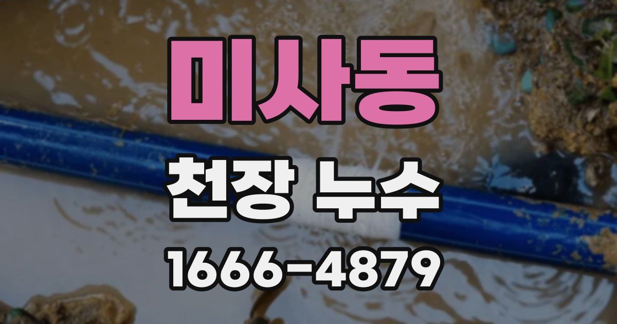 미사동 천장 누수