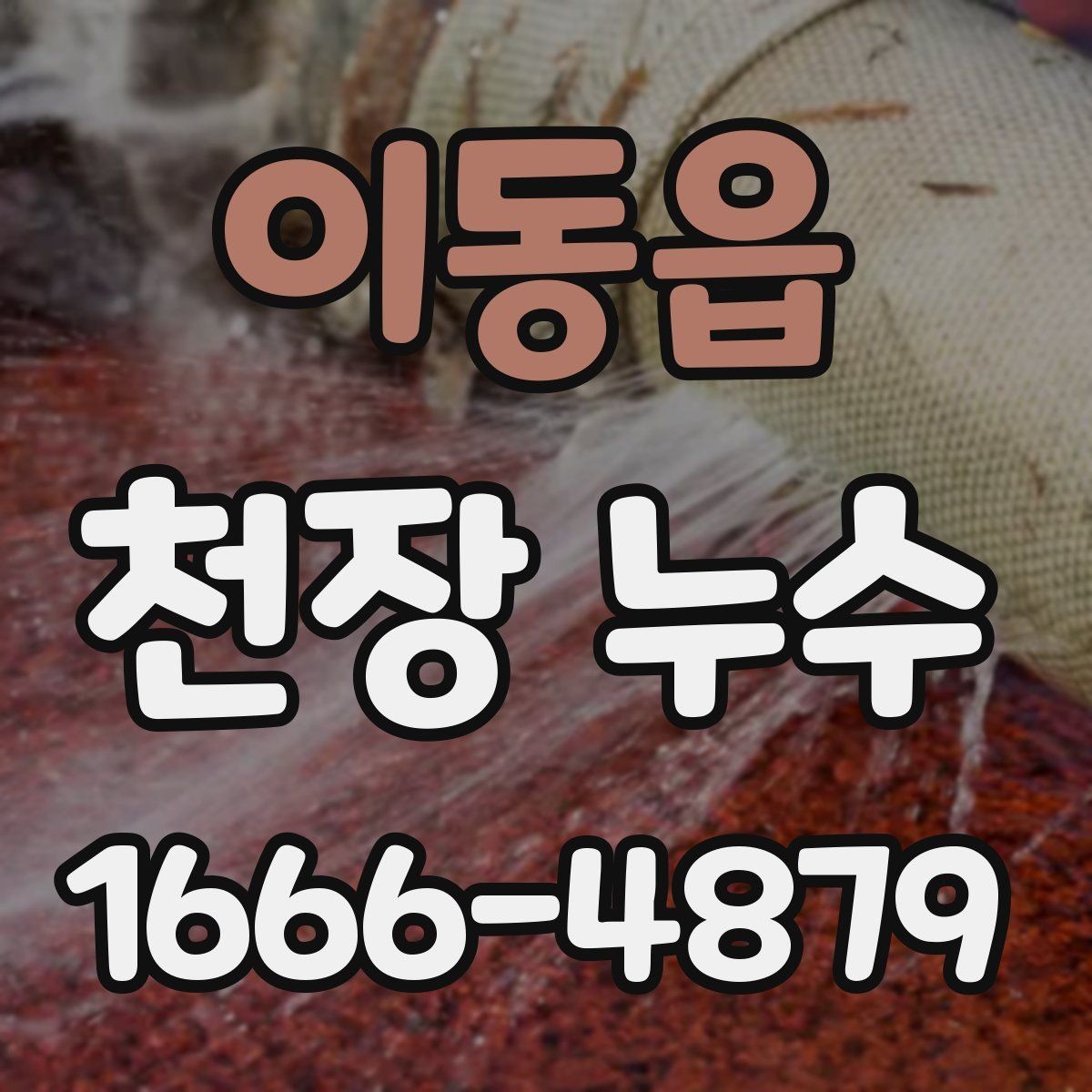 이동읍 천장 누수 물 내려가는 소리와 함께 얼룩이 진해진다면