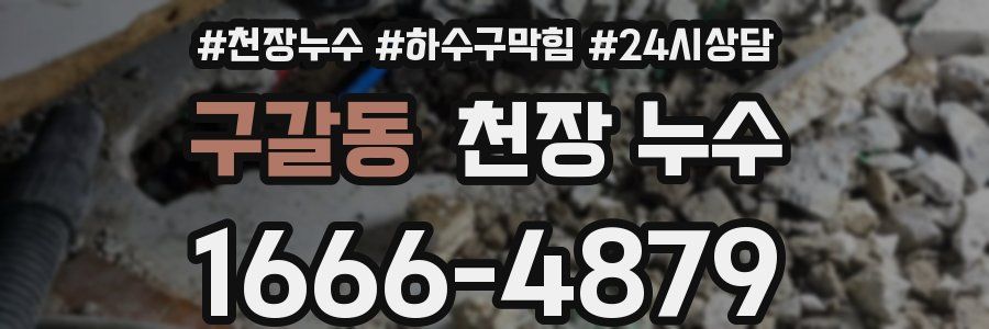 구갈동 천장 누수