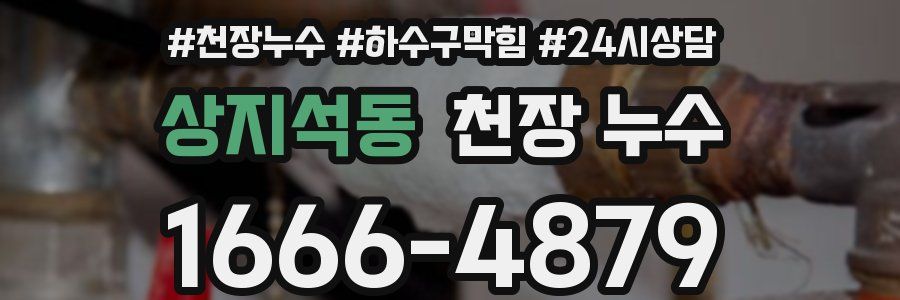 상지석동 천장 누수