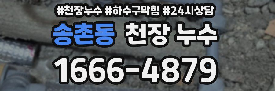 송촌동 천장 누수