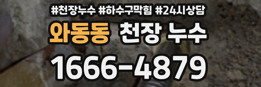 와동동 천장 누수