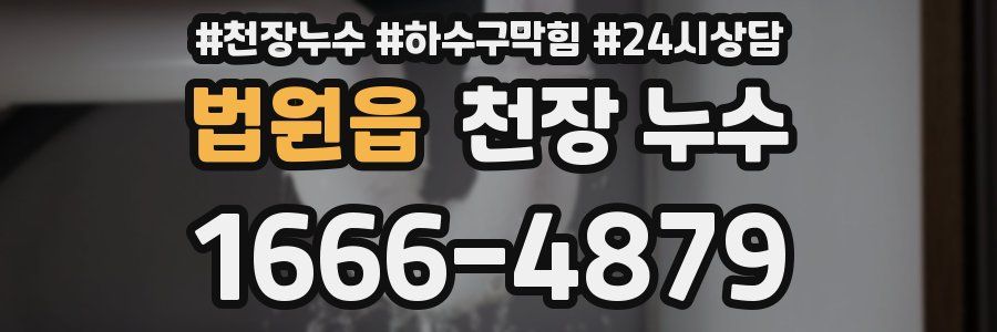 법원읍 천장 누수