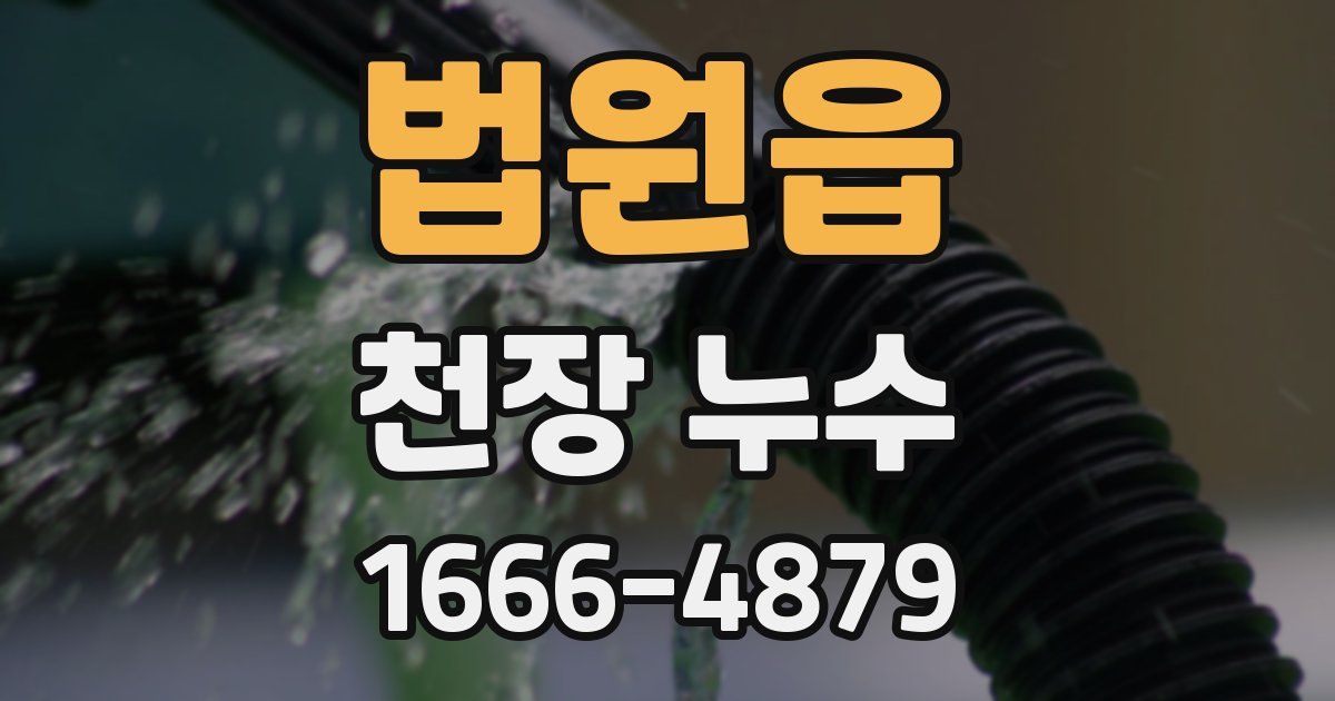 법원읍 천장 누수