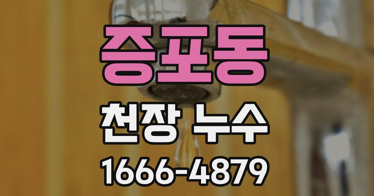 증포동 천장 누수