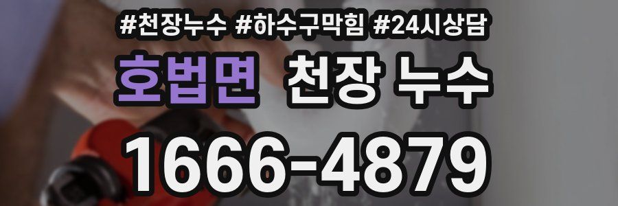 호법면 천장 누수