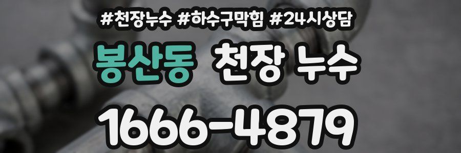 봉산동 천장 누수