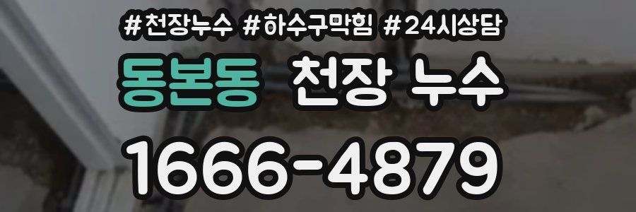 동본동 천장 누수