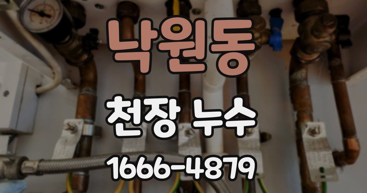 낙원동 천장 누수