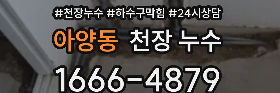 아양동 천장 누수