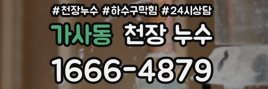 가사동 천장 누수