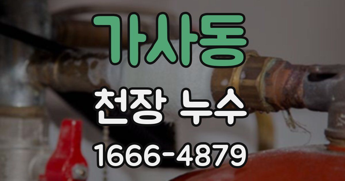 가사동 천장 누수