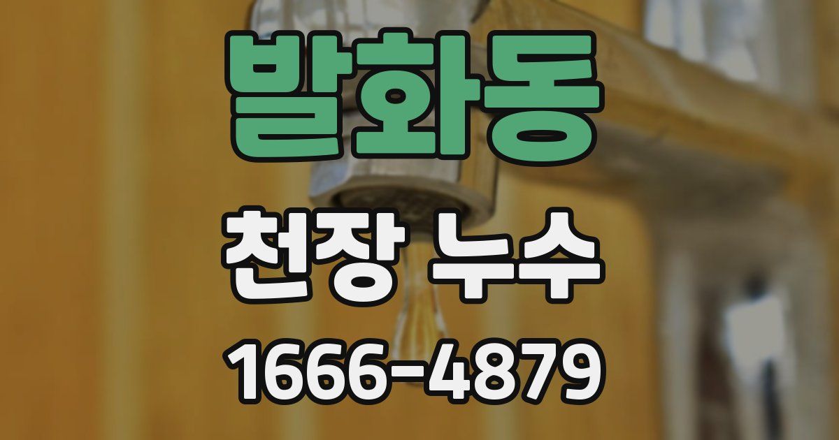 발화동 천장 누수