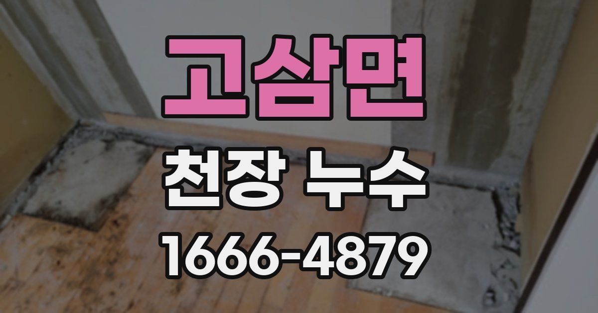 고삼면 천장 누수