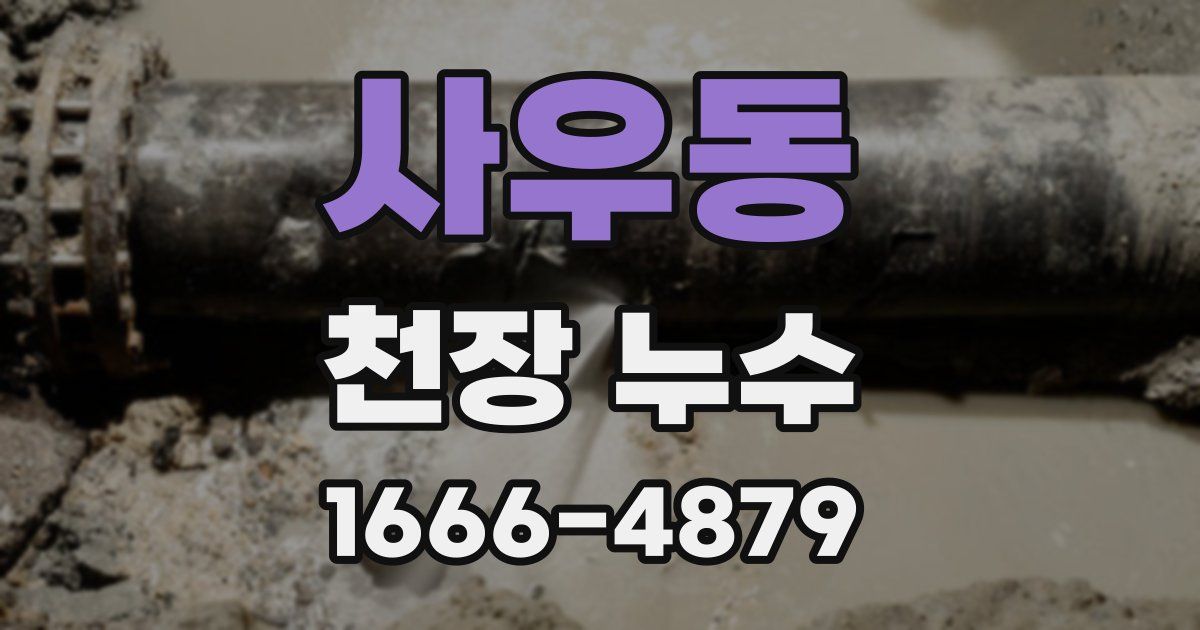 사우동 천장 누수