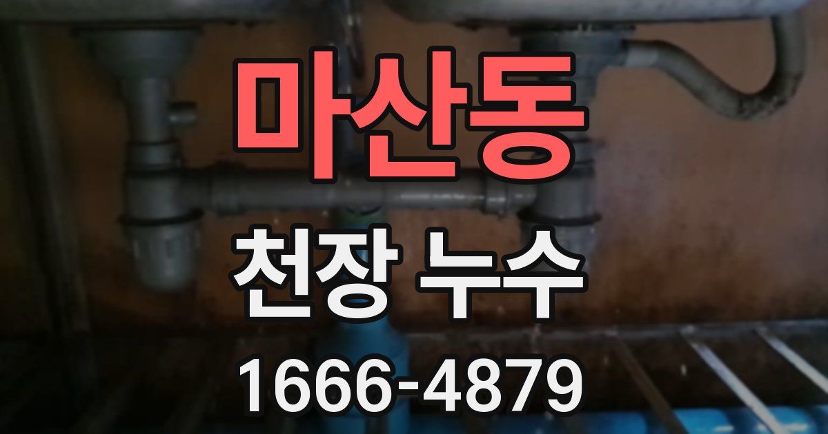 마산동 천장 누수