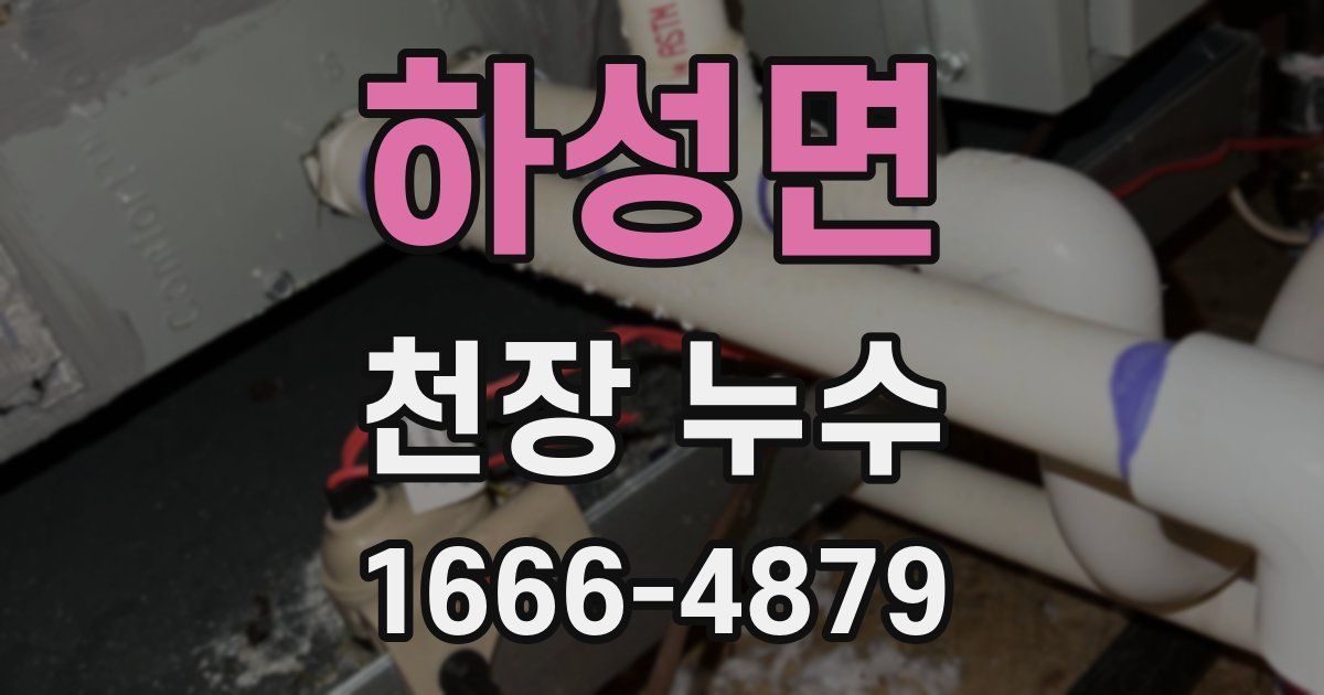 하성면 천장 누수