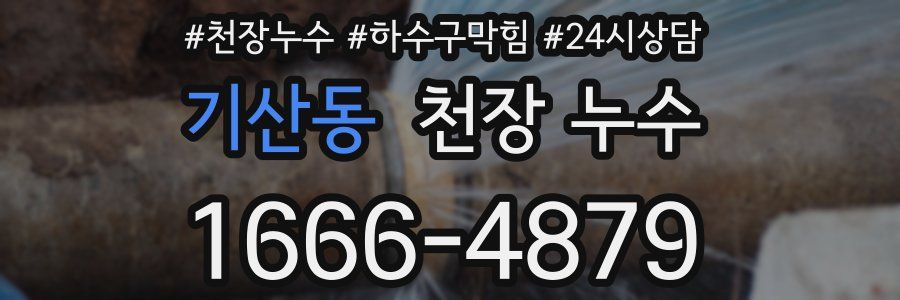 기산동 천장 누수