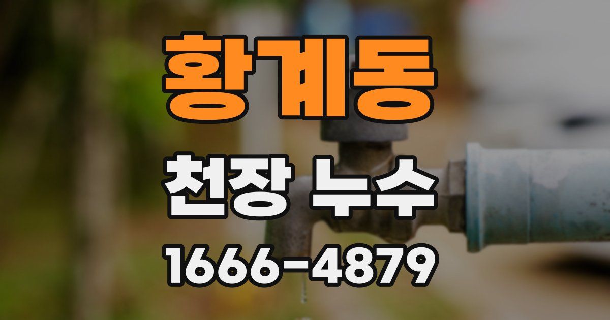 황계동 천장 누수