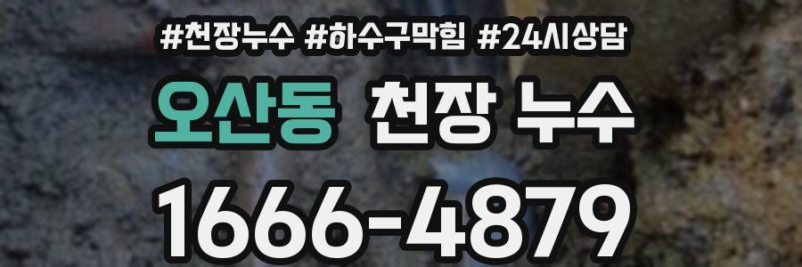 오산동 천장 누수