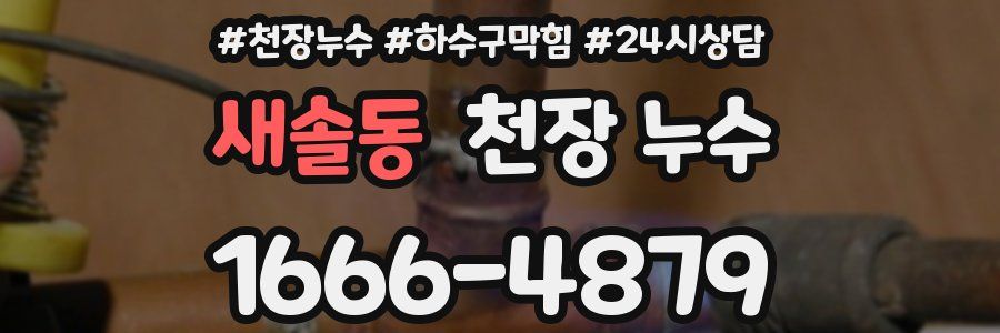 새솔동 천장 누수