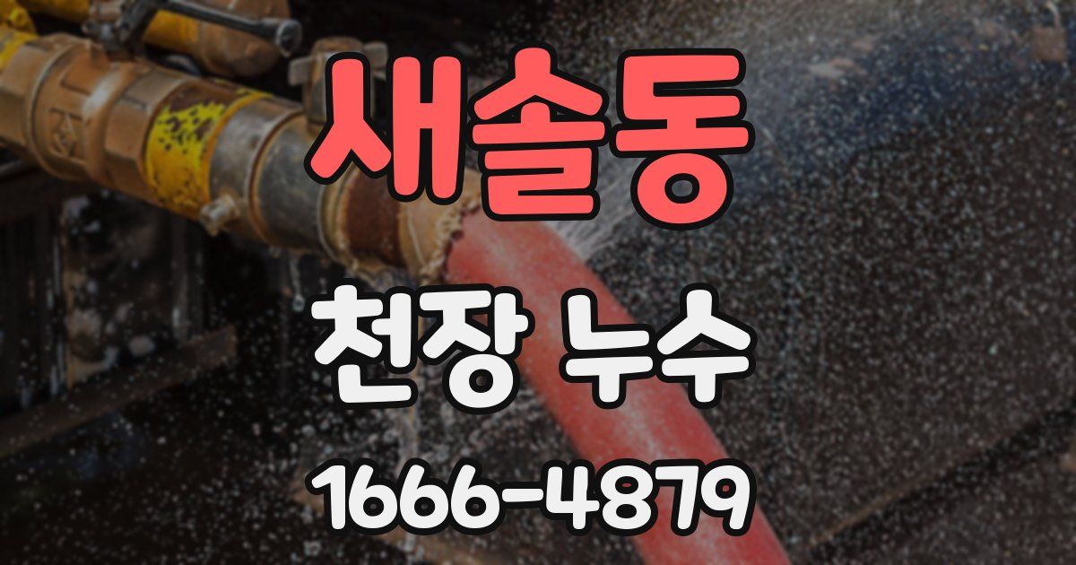 새솔동 천장 누수