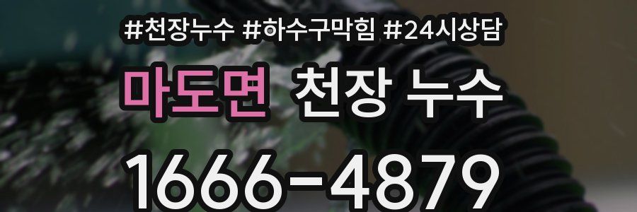 마도면 천장 누수