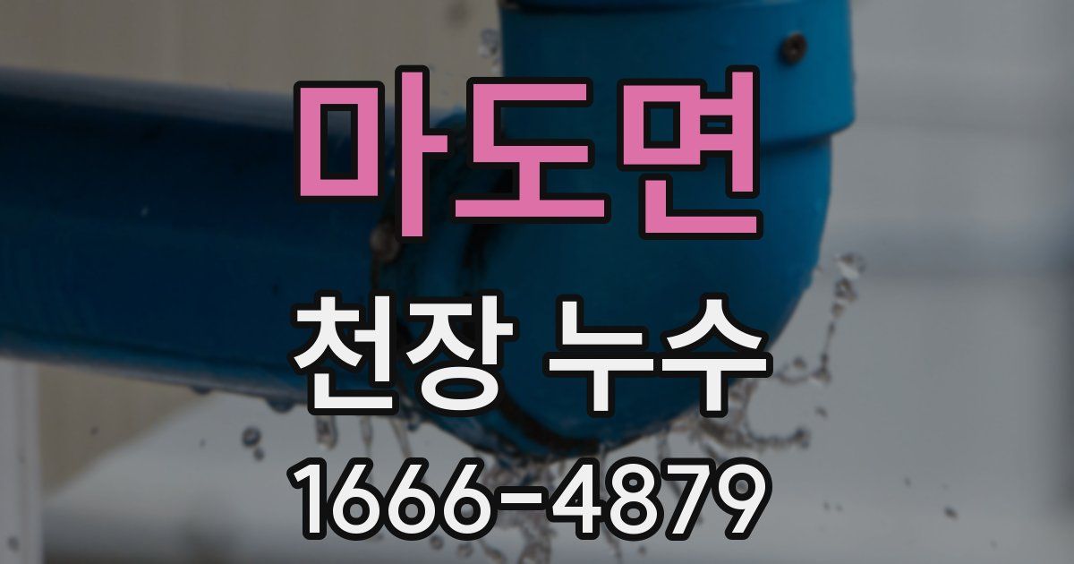 마도면 천장 누수