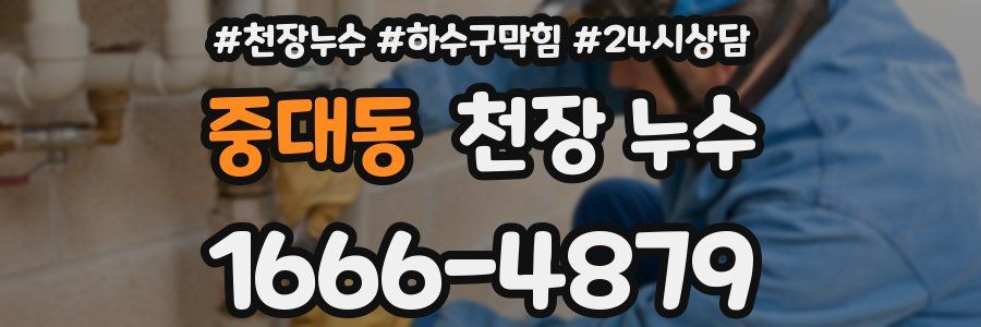 중대동 천장 누수