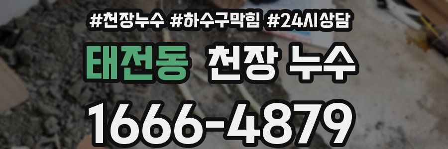 태전동 천장 누수