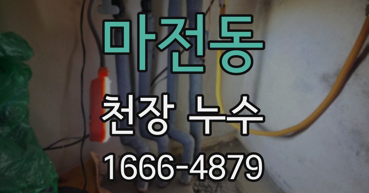 마전동 천장 누수